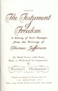 Testament of Freedom SATB Choral Score cover